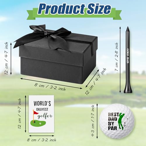 WATINC Funny Golf Ball Gift Set - 14PCS Golf Lover Appreciation Gifts for Men, Dad Novelty Golfer Accessories with Golf Balls and Tees, Present Ideas for Birthday Retirement Thanksgiving Father’s Day - Image 2