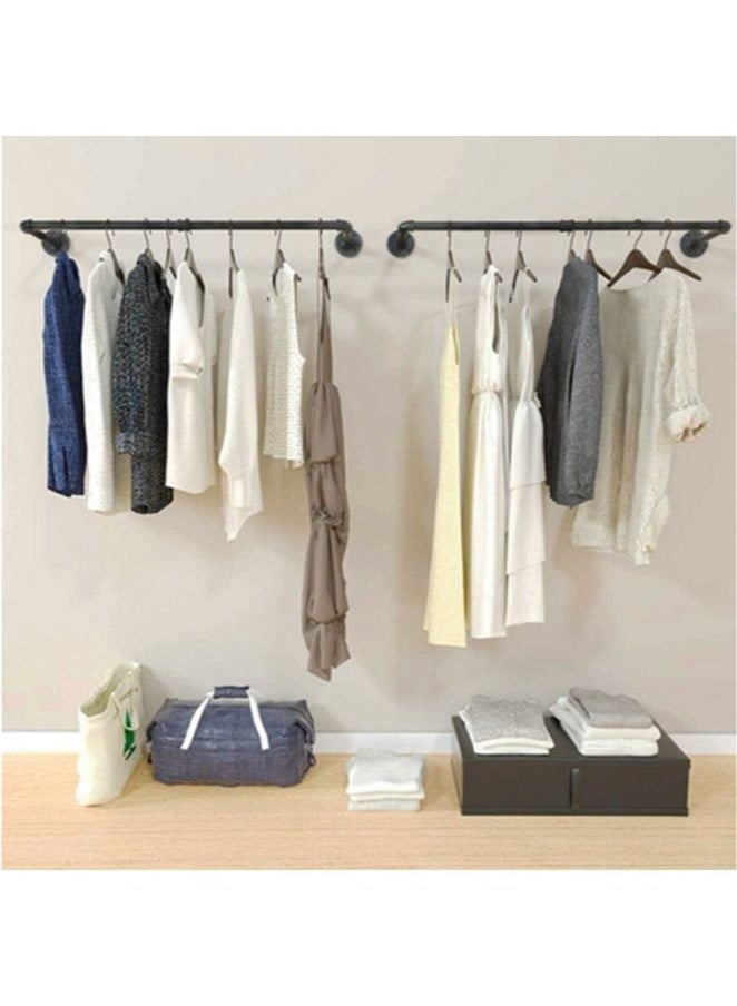 Bukela Wall Mounted Clothes Rack Space-Saving Hanging Clothes Rack（BLACK） - Image 4