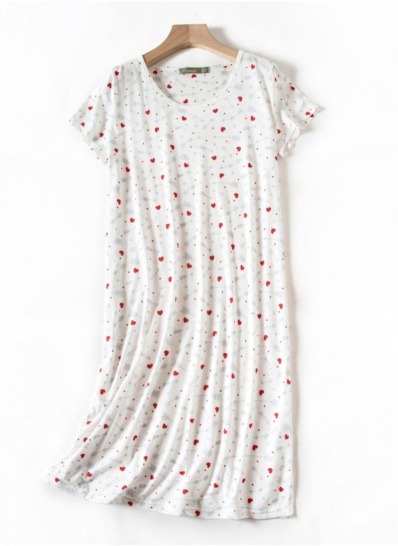 Generic - Cute Cartoon Cotton Homewear Knitted Sweet Large Short Sleeve Round Neck Pajamas - Image 1