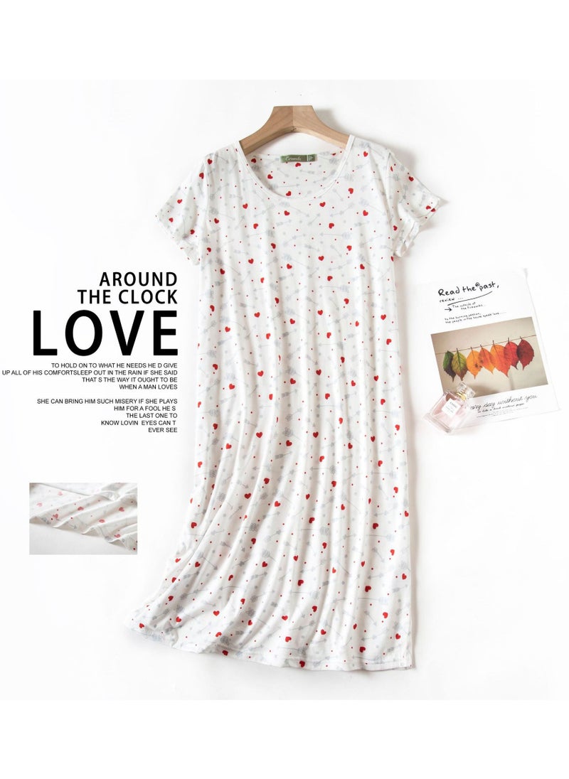 Generic - Cute Cartoon Cotton Homewear Knitted Sweet Large Short Sleeve Round Neck Pajamas - Image 1