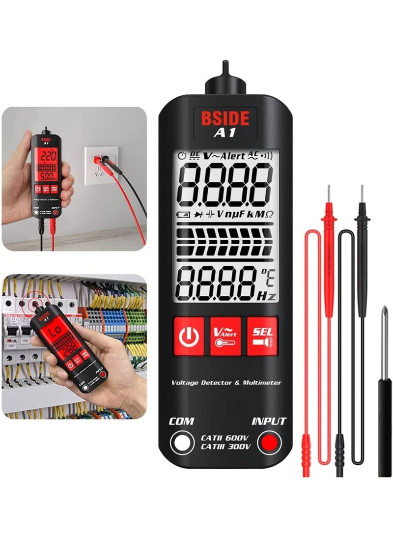 Zikra Automatic Anti-Burn Intelligent Digital Multimeter, Zero and Fire Wires Tester Non Contact Voltage Detector, Fast Accurately Measures Voltage, Current, Conductor On/Off, Color Ring Resistance - Image 1