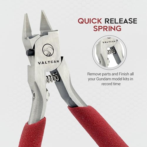 Valtcan Model Kit Nipper with Ultra Fine Blade precise Hobby Tool Single Sided Blade Cutter to Reduce Nub Stress Marks - Image 4
