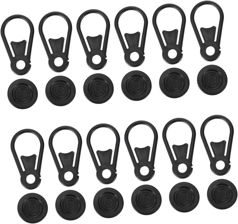 20 Clamp Fixing Clip Tarp Grabbers 8x4.5x1.2cm for Outdoor Camping Tarpaulin Tent - Image 1
