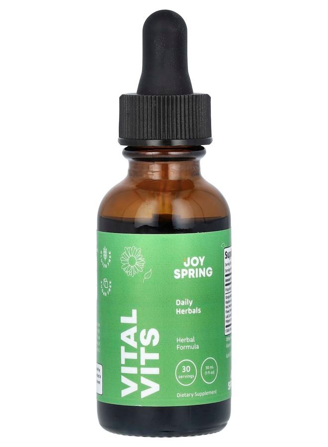 JoySpring Vital Vits Daily Herbals 1 fl oz (30 ml) - Image 1