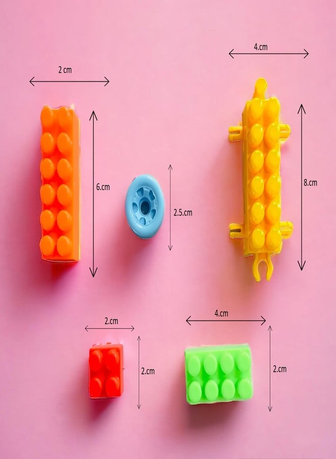 MIDHASH DIY 150Pcs Plastic Building Blocks for Kids Toy, Puzzle Games Toys for Children Educational & Learning Toy for Girls & Boys - Image 5