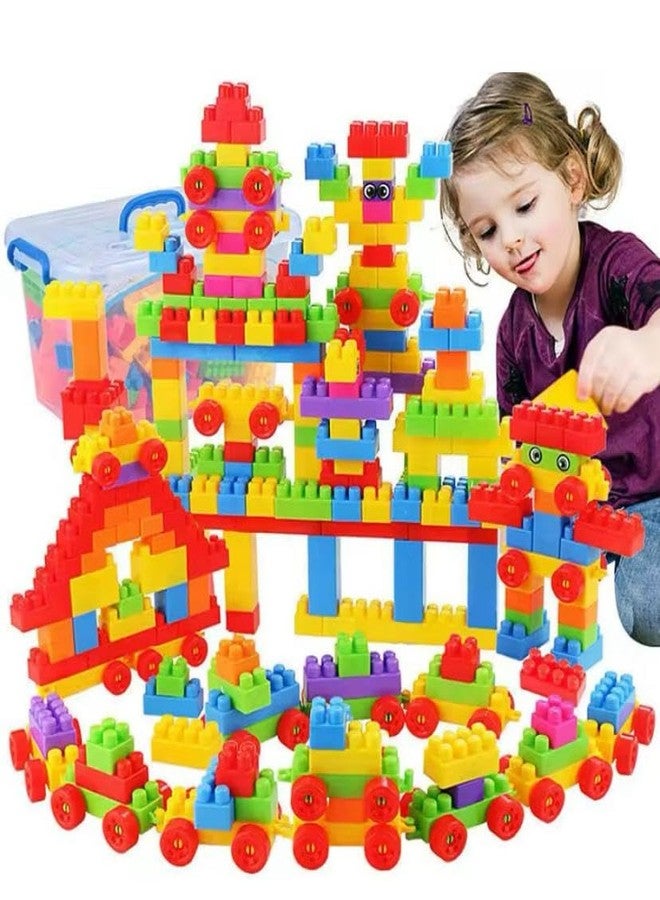 MIDHASH DIY 150Pcs Plastic Building Blocks for Kids Toy, Puzzle Games Toys for Children Educational & Learning Toy for Girls & Boys - Image 1