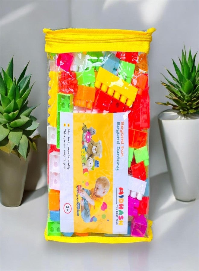 MIDHASH DIY 150Pcs Plastic Building Blocks for Kids Toy, Puzzle Games Toys for Children Educational & Learning Toy for Girls & Boys - Image 2