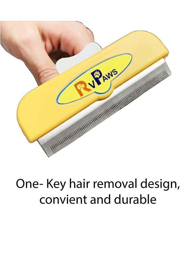 Dogs De-Shedder Tool | Gentle Dogs Grooming Brush Slicker | Effectively Reduces Shedding Up To 90% For Dogs & Cats With Hair Longer Than 2 Inches (Large) - Image 2