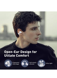 KASTWAVE Open Ear Bluetooth 5.3 Headphones - Wireless Earbuds with Mic, LED Display, Immersive Stereo Sound, Clear Calls, 55-Hour Playback, Lightweight Ear-Hook Headphones for Running and Gym  - Image 2