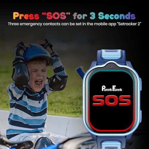 PunnkFunnk TrackNova 4G/5G Kids Smart Watch | HD Video Call | Live GPS Tracking | App Control | Safe Zone & SOS | Games | Family Chat | 800mAh Long Battery | FaceLock | Safety Watch for Kids - (Blue) - Image 5