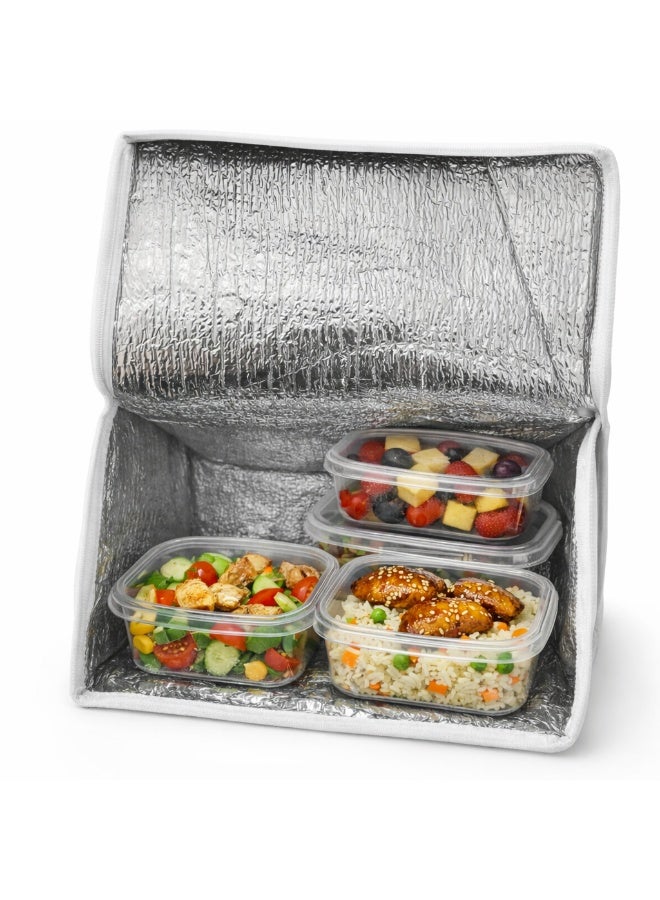 Cinfa Practical Thermal Food Storage Bag - Lunch Bag Ideal for maintaining the temperature of hot and cold foods - Image 3