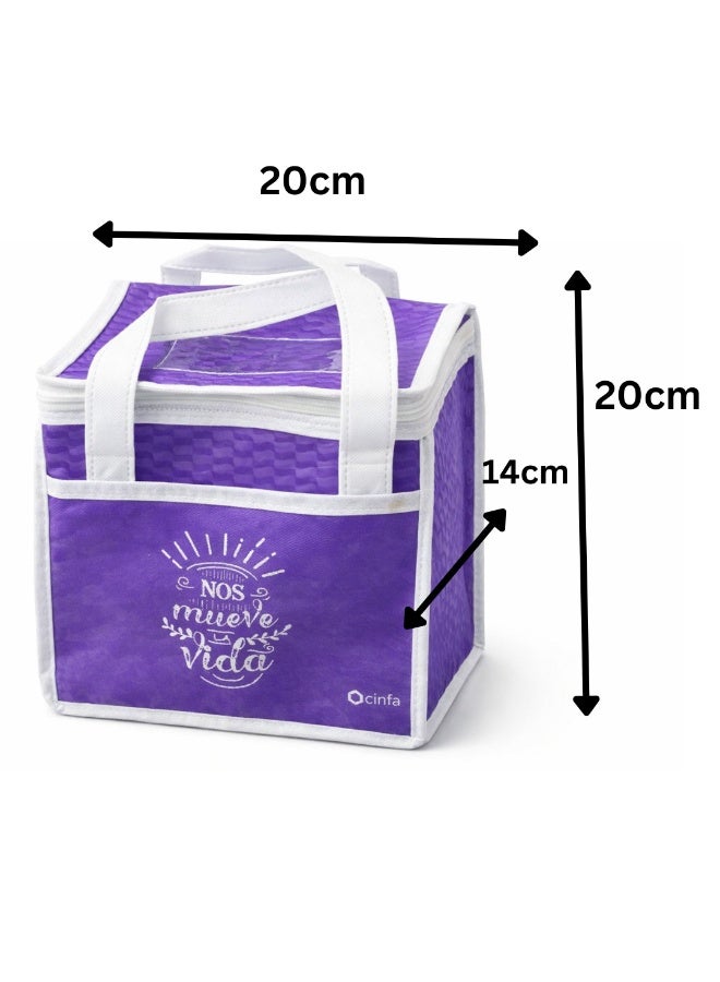 Cinfa Practical Thermal Food Storage Bag - Lunch Bag Ideal for maintaining the temperature of hot and cold foods - Image 5