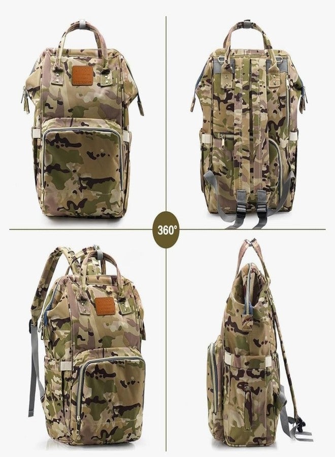 Msatrw Multifunctional Diaper Bag Backpack for Moms for Travel (Design 5) - Image 2