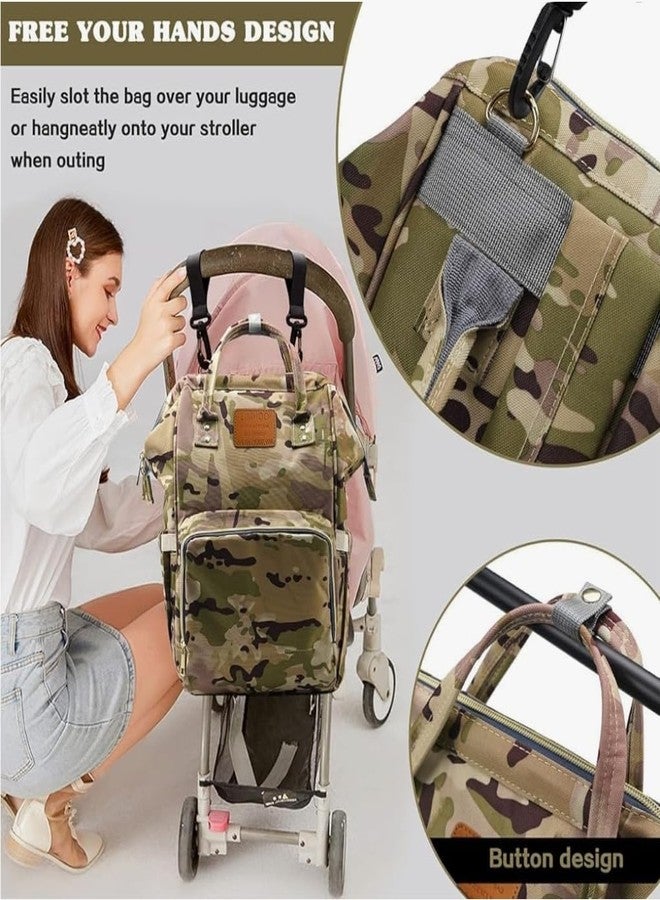 Msatrw Multifunctional Diaper Bag Backpack for Moms for Travel (Design 5) - Image 3