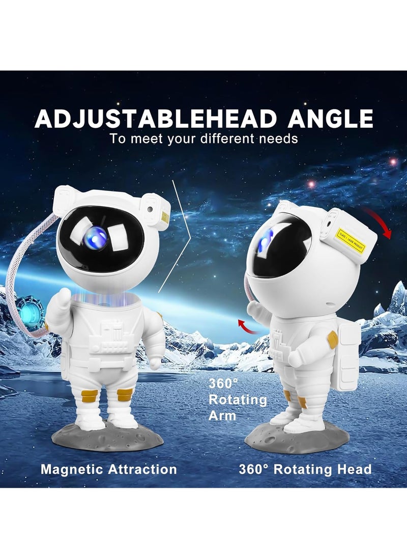 Astronaut Star Projector Night Light with Timer Remote Control and 360° Adjustable Design Perfect for Children Adults Baby Bedroom Party Room Decor and Game Rooms USB Powered Projector Lamp