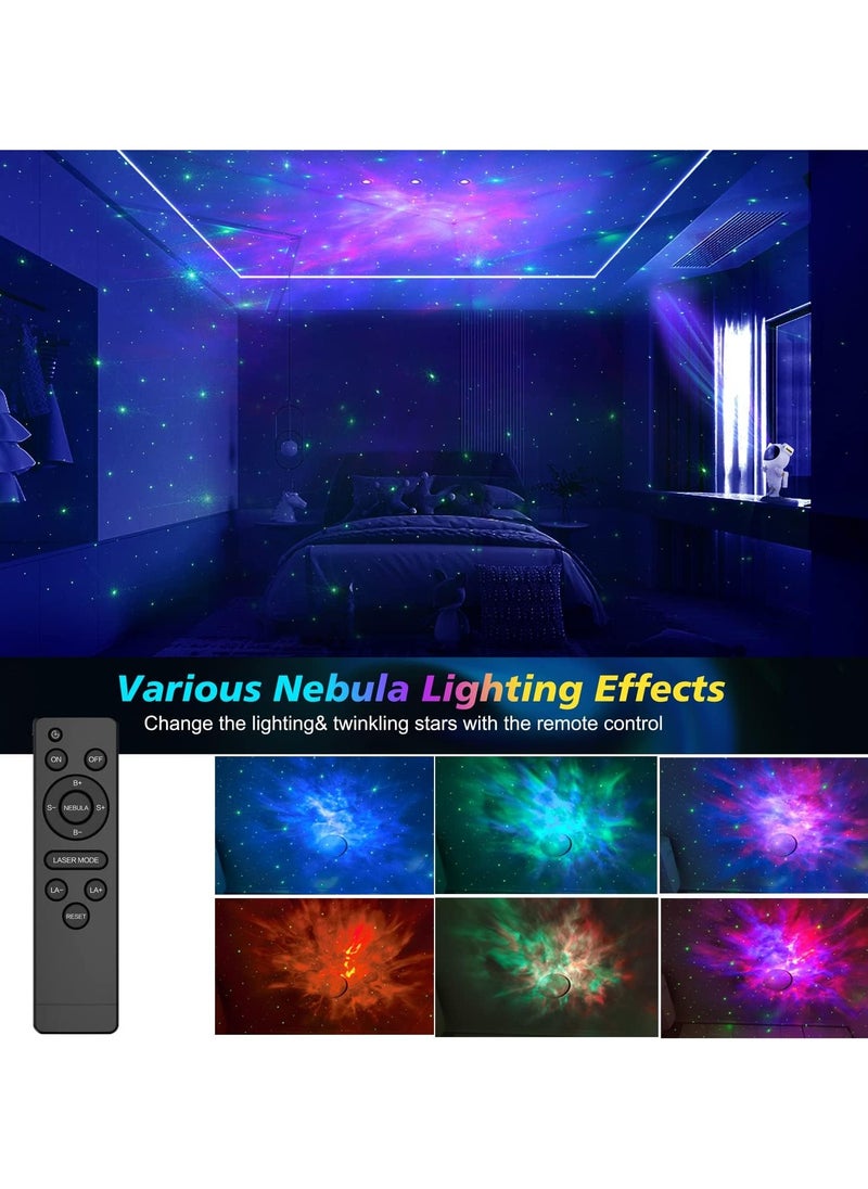 Astronaut Star Projector Night Light with Timer Remote Control and 360° Adjustable Design Perfect for Children Adults Baby Bedroom Party Room Decor and Game Rooms USB Powered Projector Lamp