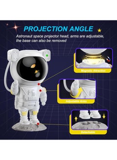 HOME 4 YOU Astronaut Star Projector Night Light with Timer Remote Control and 360° Adjustable Design Perfect for Children Adults Baby Bedroom Party Room Decor and Game Rooms USB Powered Projector Lamp  - Image 4