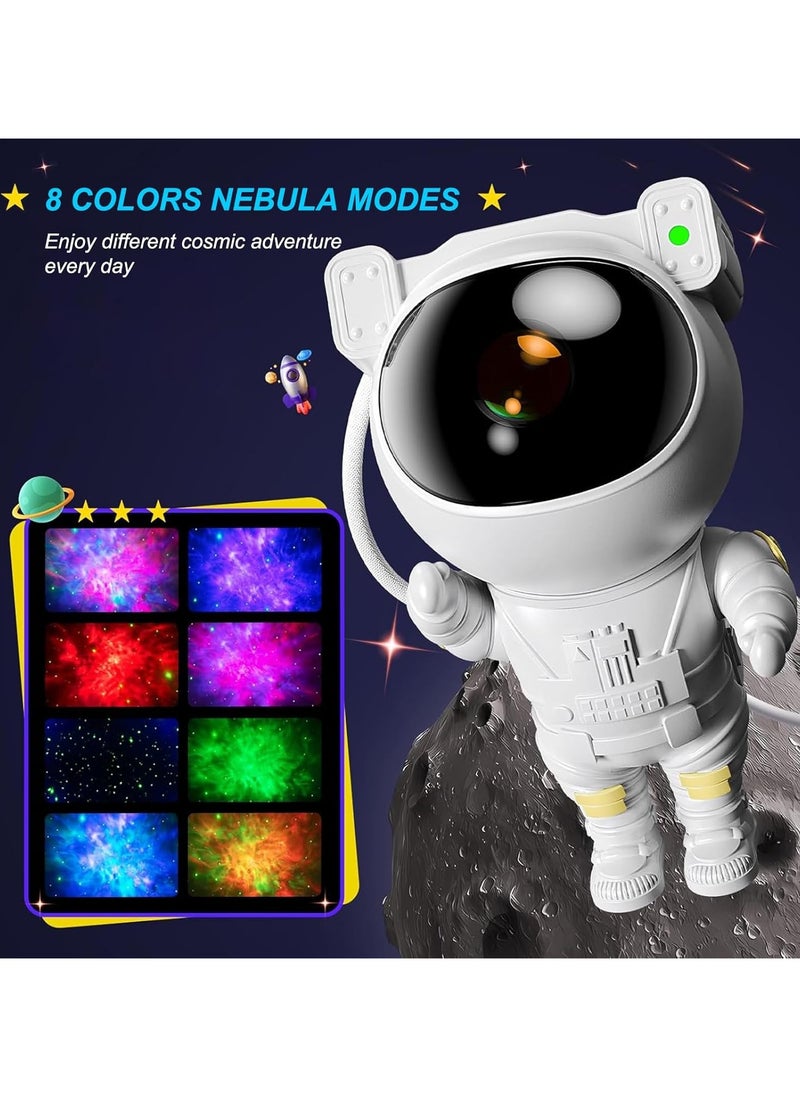 Astronaut Star Projector Night Light with Timer Remote Control and 360° Adjustable Design Perfect for Children Adults Baby Bedroom Party Room Decor and Game Rooms USB Powered Projector Lamp