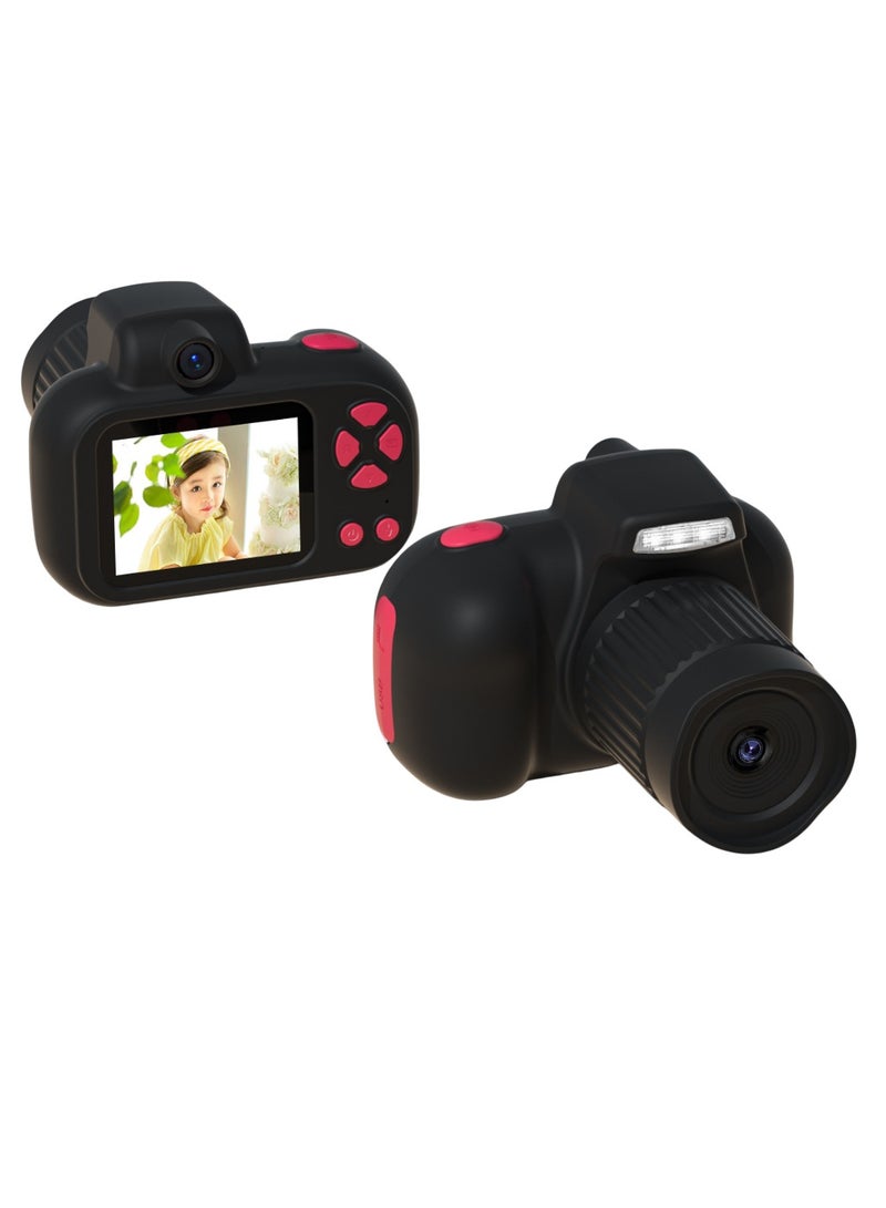 Kids Camera, HD Digital Video Camera Toy, Lightweight And Portable Kids Selfie Camera, Strong And Durable Children Video Recording Camera For Boys And Girls, (1pc, Black) - Image 1