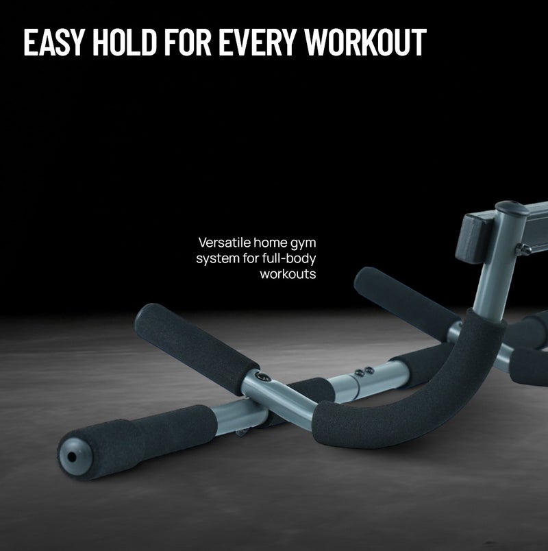 Axox Fitness Pull Up Bar for Home Gym, Multi-Function Doorway Chin Up Bar, Full Body Strength Training Equipment, Upper Body Workout Bar for Pull Ups, Push Ups, Toning & Fitness Exercises, Maximum User Weight 100 kg - Image 3