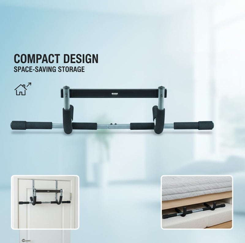 Axox Fitness Pull Up Bar for Home Gym, Multi-Function Doorway Chin Up Bar, Full Body Strength Training Equipment, Upper Body Workout Bar for Pull Ups, Push Ups, Toning & Fitness Exercises, Maximum User Weight 100 kg - Image 5
