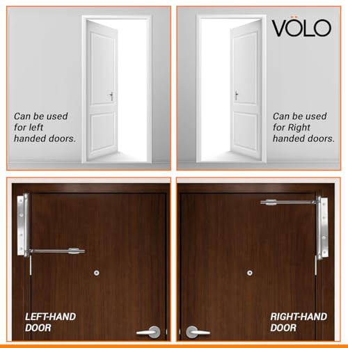 Volo Spring Door Closers for Light Weight Door, Residential/Commercial Purpose with Fitting Set (Color Silver) (Spring Door Closer_1 Pc) - Image 4