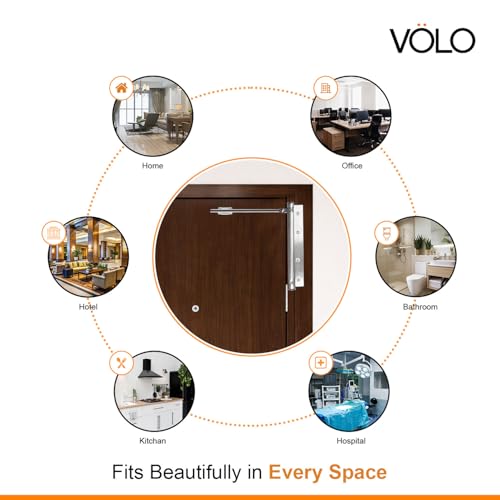 Volo Spring Door Closers for Light Weight Door, Residential/Commercial Purpose with Fitting Set (Color Silver) (Spring Door Closer_1 Pc) - Image 5