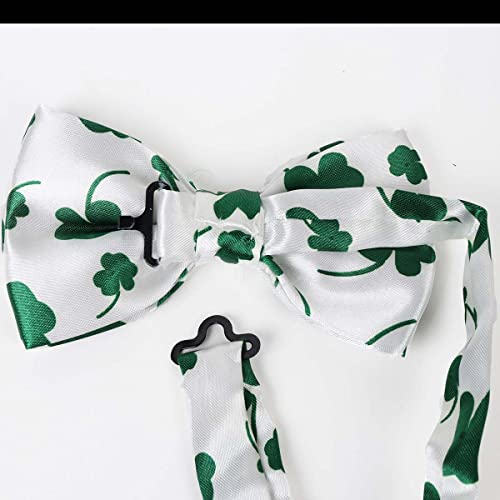 boxed-gifts Parquet Men's Shamrock adjustable Bow Tie - St. Patrick's Day Collection - Image 5