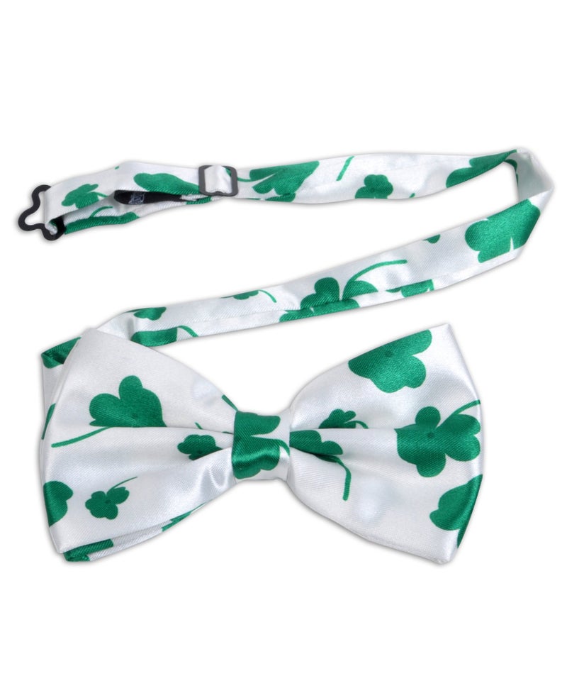 boxed-gifts Parquet Men's Shamrock adjustable Bow Tie - St. Patrick's Day Collection - Image 1