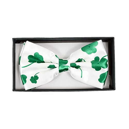 boxed-gifts Parquet Men's Shamrock adjustable Bow Tie - St. Patrick's Day Collection - Image 2