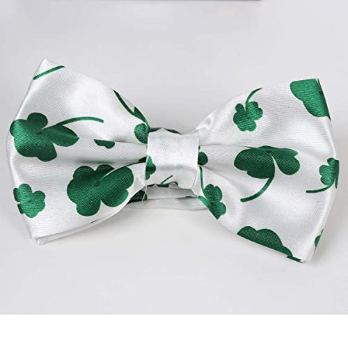 boxed-gifts Parquet Men's Shamrock adjustable Bow Tie - St. Patrick's Day Collection - Image 3
