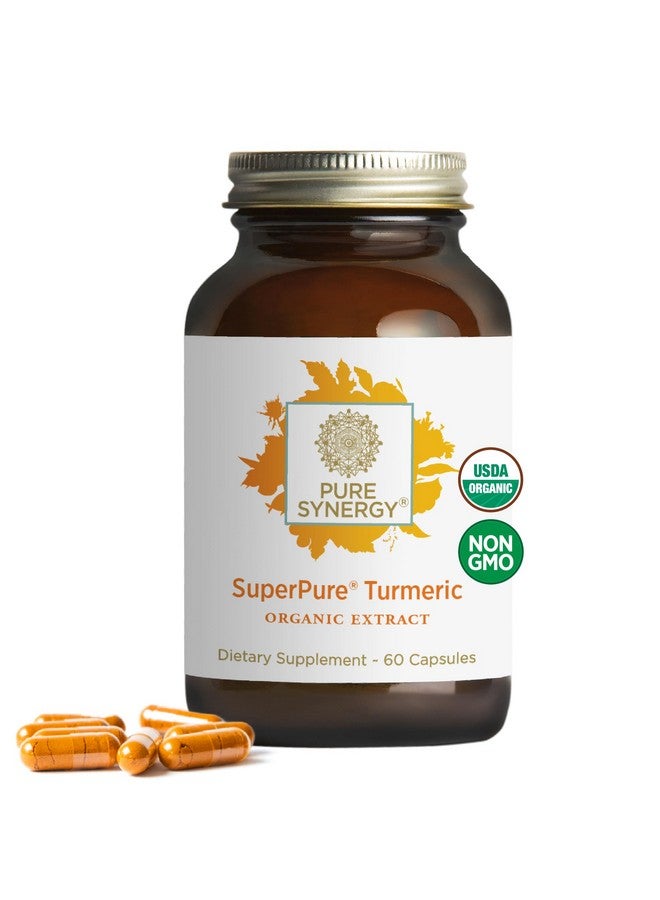 Pure Synergy SuperPure Turmeric Extract | Organic Curcumin Supplement | 500 mg Turmeric Extract Capsules | Potent Support for Immune and Joint Health (60 Capsules) - Image 1