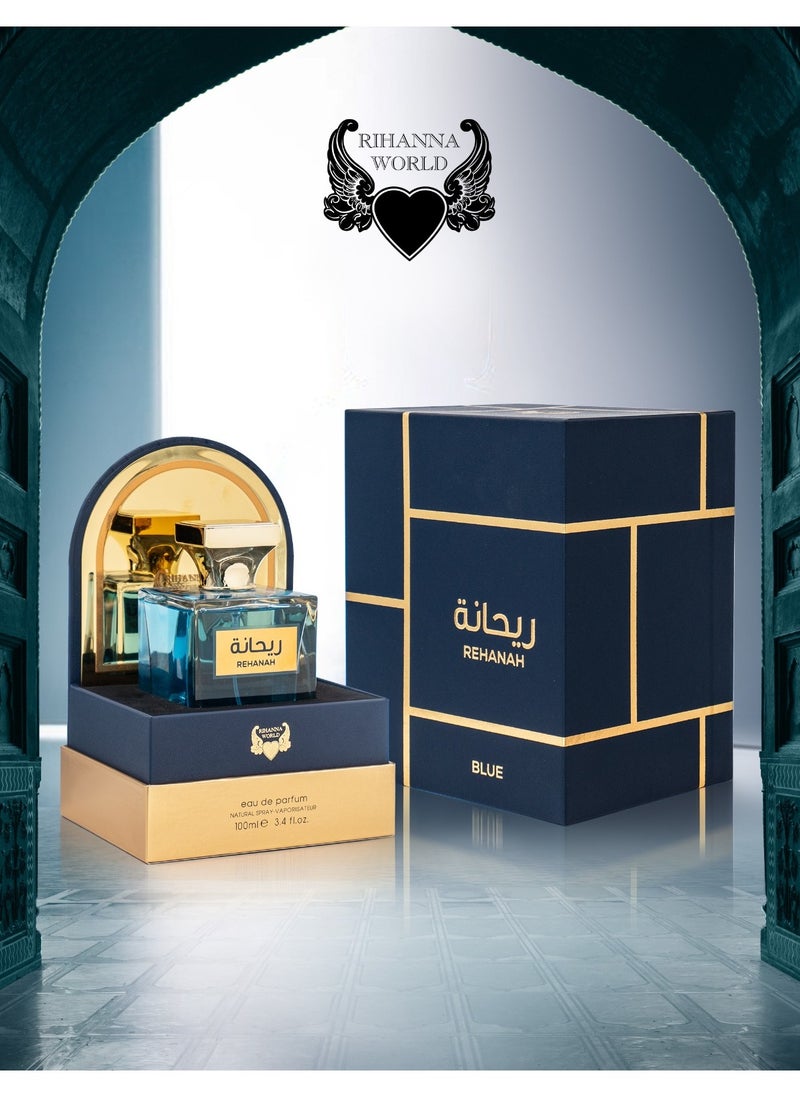 RIHANNA WORLD Rehanah Blue Eau De Parfum -100 ml  - Image 1