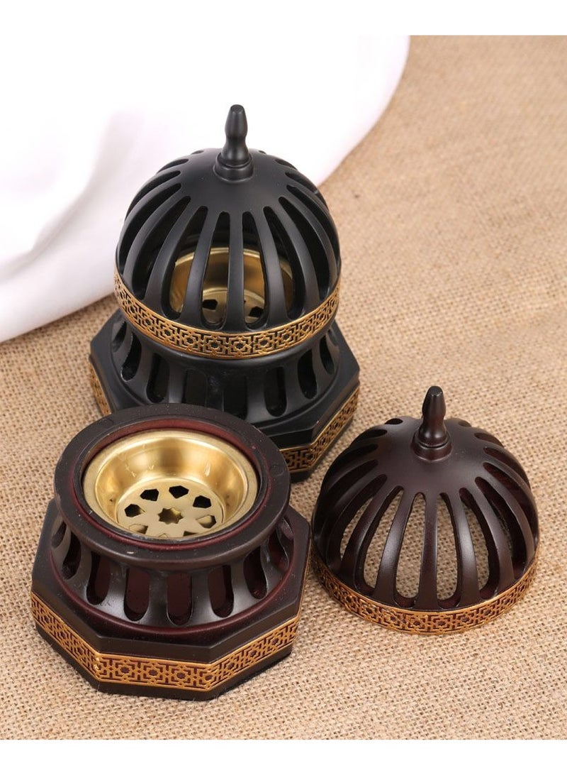Radin Charcoal Incense Burner, Bakhoor Burner, Oud Frankincense Resin Incense Burner - for Yoga, Spa and Aromatherapy, Office & Home Decor - Image 2