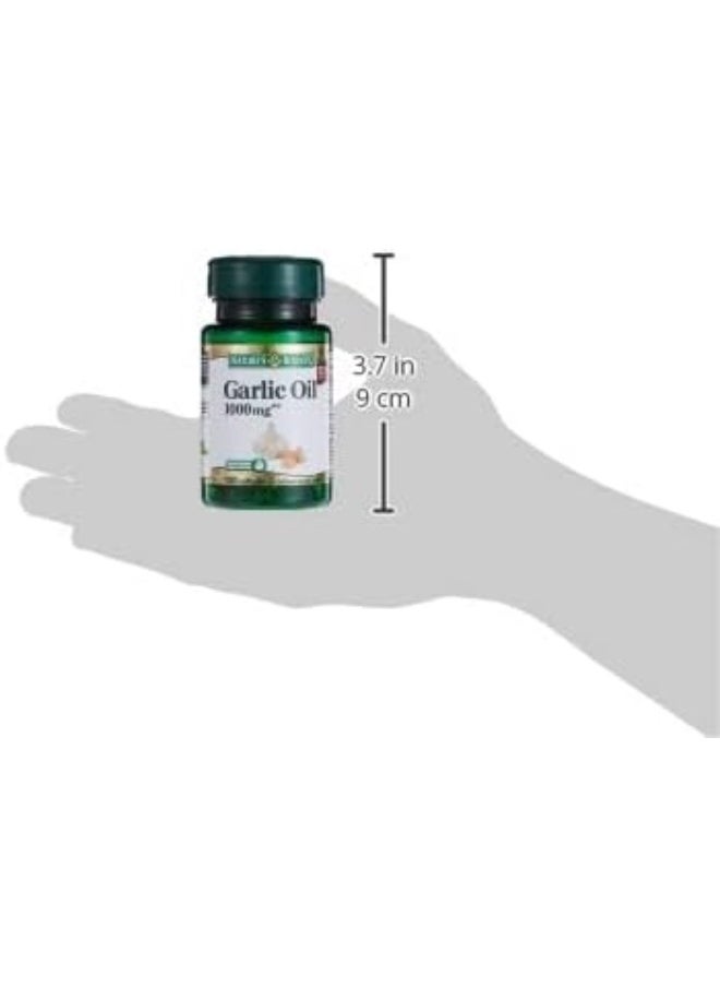 NATURE'S BOUNTY Garlic Oil 1000Mg - 100 Softgels  - Image 4