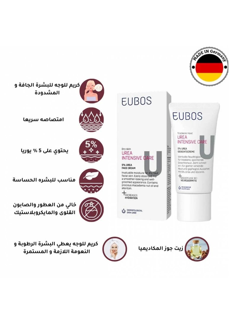 Eubos Urea 5% Face Cream 50 ml intensive care - Image 2