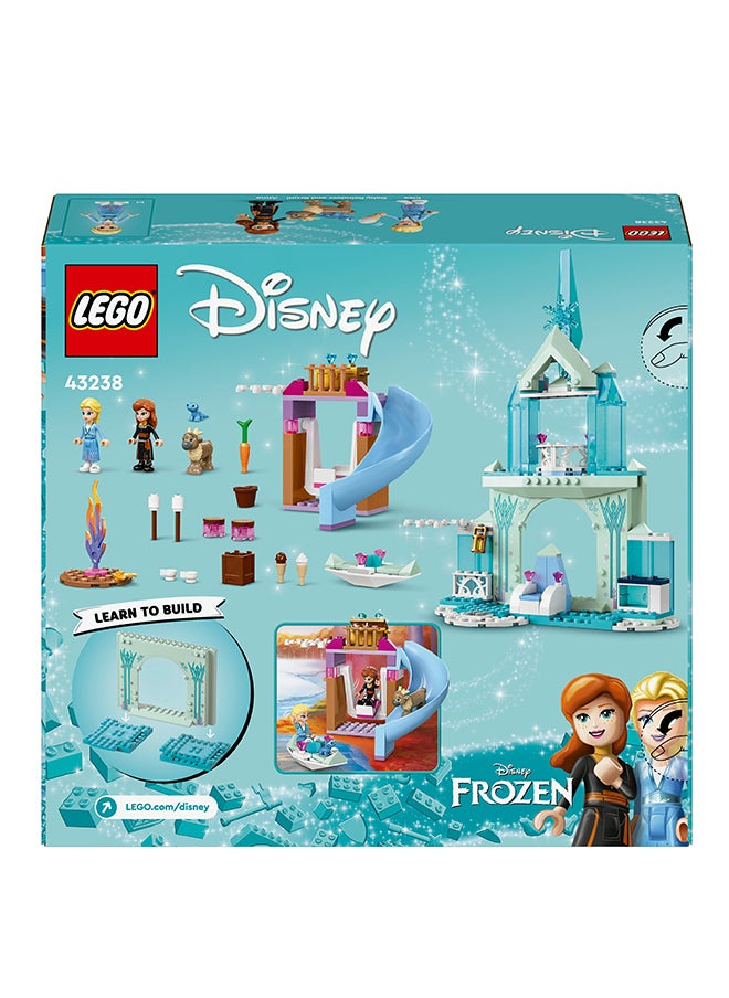 LEGO Disney Princess Elsa’s Frozen Castle Buildable Toy for 4 Plus Year Old Girls and Boys, Includes Princess Elsa and Anna Minidoll Figures and 2 Animal Toys, Fun Birthday Gift 43238 (163 pieces)  - Image 3