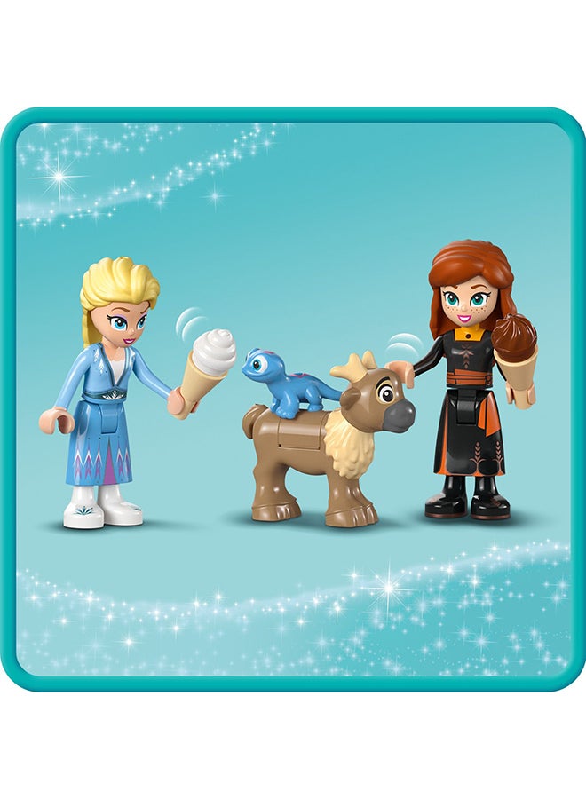Disney Princess Elsa’s Frozen Castle Buildable Toy for 4 Plus Year Old Girls and Boys, Includes Princess Elsa and Anna Minidoll Figures and 2 Animal Toys, Fun Birthday Gift 43238 (163 pieces)