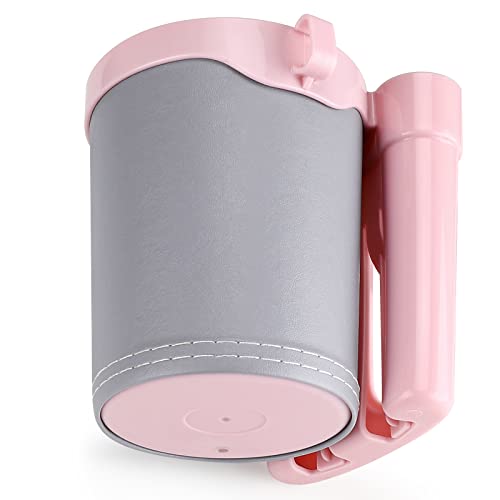 Accmor 3-in-1 Bike Cup Holder with Cell Phone Keys Holder, Bike Water Bottle Holders, Universal Bar Drink Cup Can Holder for Bicycles, Motorcycles, Scooters, Grey Pink - Image 4