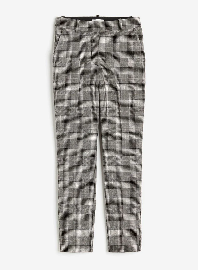H&M Checked Cigarette trousers