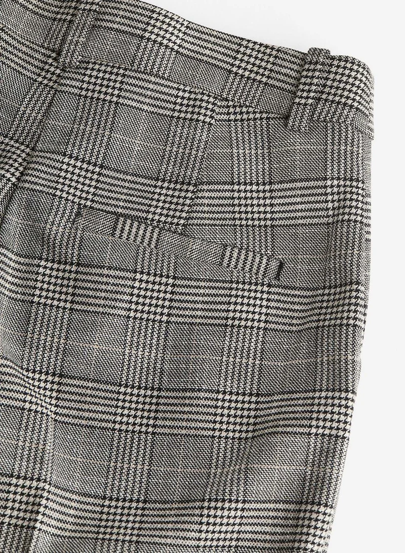 H&M Checked Cigarette trousers