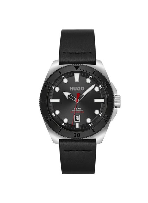 Leather Analog Watch HB153.0301