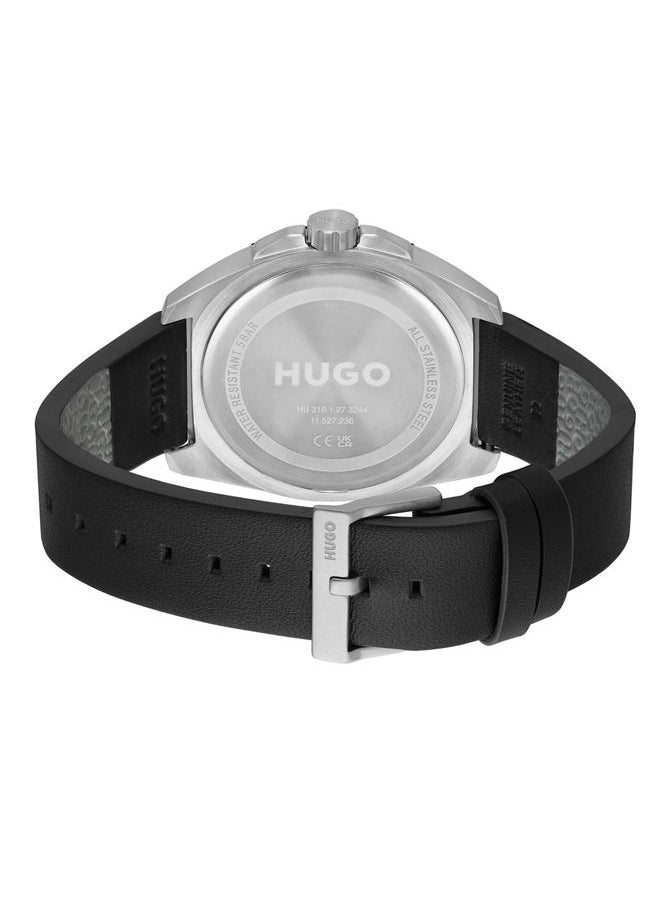 HUGO - Leather Analog Watch HB153.0301 - Image 1