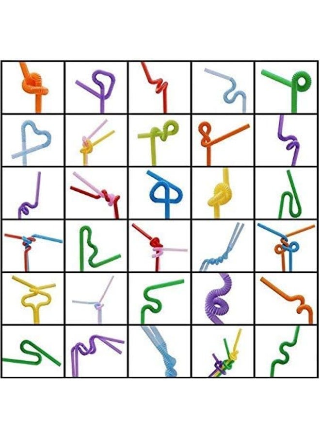 Pack of 100 Colourful Drinking Straws - Long and Flexible - Disposable - Ideal For Parties, Bars, Drinks, Smoothies - Useful For Arts And Crafts, One Size - Image 5