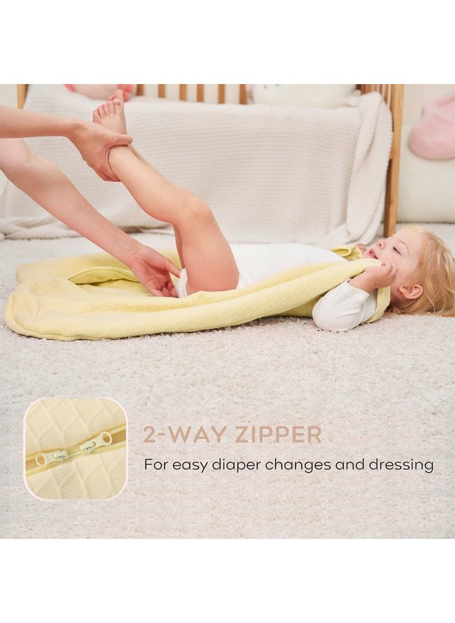 Yoofoss Baby Sleep Sack 0-6 Months, 2.0 TOG Baby Wearable Blanket with 2-Way Zipper, 100% Cotton Fabric Winter Newborn Sleeping Sack, Warm Soft Comfy Yellow(Small) - pzsku/Z3C9D8A9AF16D4DDC39DAZ/45/_/1737031172/c7daab3a-d7da-4d7b-9df6-435e9f4bb3e7