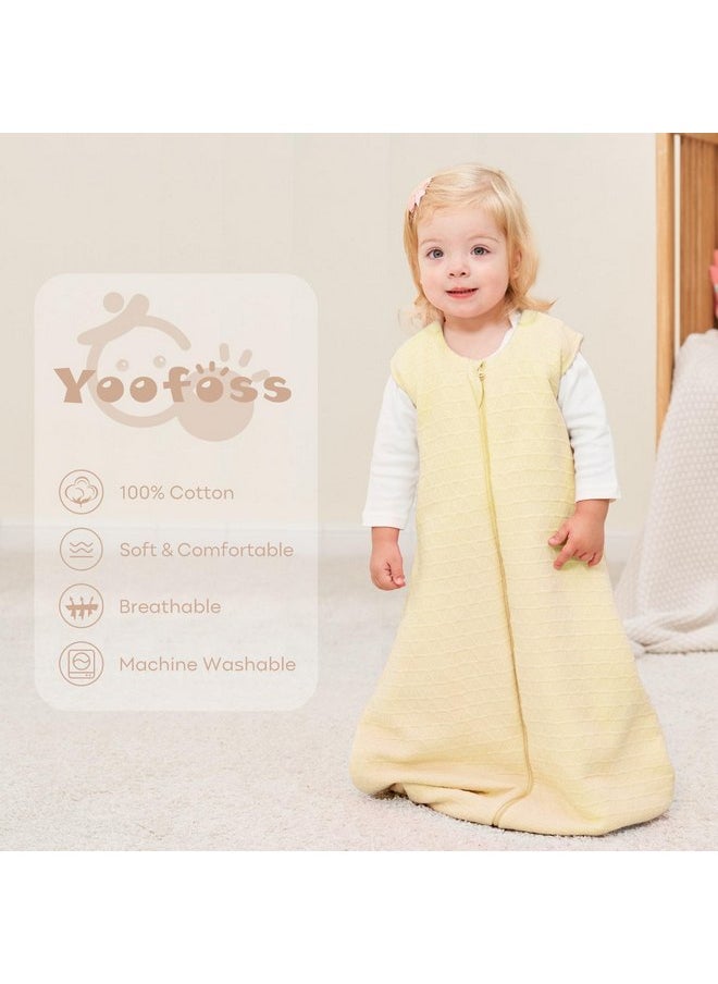 Yoofoss Baby Sleep Sack 0-6 Months, 2.0 TOG Baby Wearable Blanket with 2-Way Zipper, 100% Cotton Fabric Winter Newborn Sleeping Sack, Warm Soft Comfy Yellow(Small) - pzsku/Z3C9D8A9AF16D4DDC39DAZ/45/_/1737031272/02fcb486-034a-4a67-ae13-c33f0113e3bb