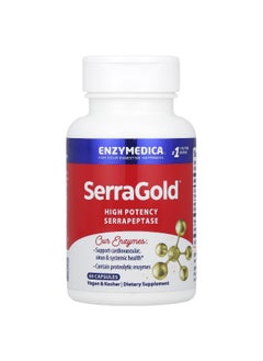 ENZYMEDICA Enzymedica, SerraGold®, High Potency Serrapeptase, 60 Capsules  - Image 1