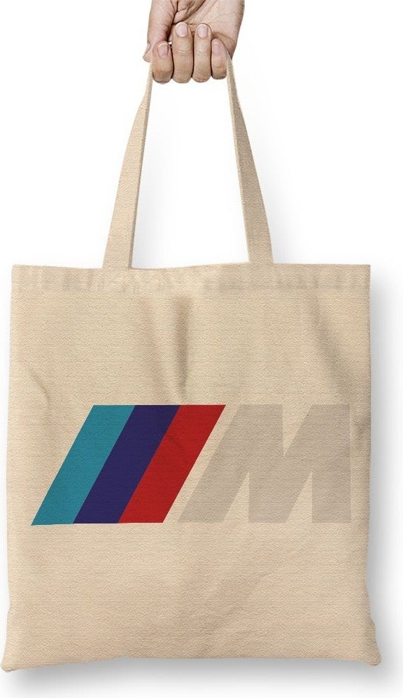 Baskı Dükkanı Print Shop Bmw M Logo Cloth Bag Long Handle