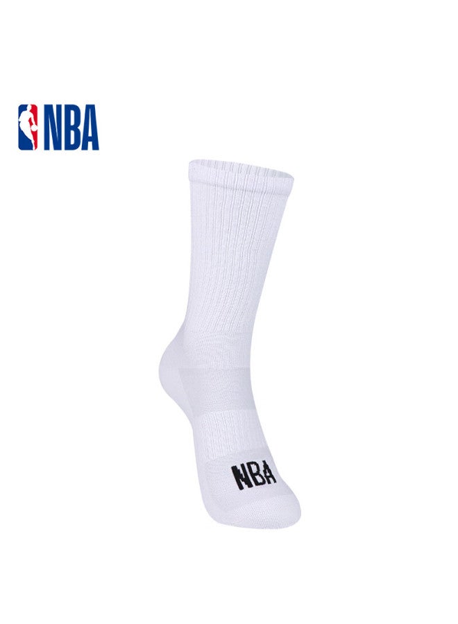 NBA Men's Athletic Long Socks, All-season, Odor-resistant, Antibacterial, Mesh Breathable, Large Size, High Tube Basketball Cotton Socks, 3 Pairs - Image 4