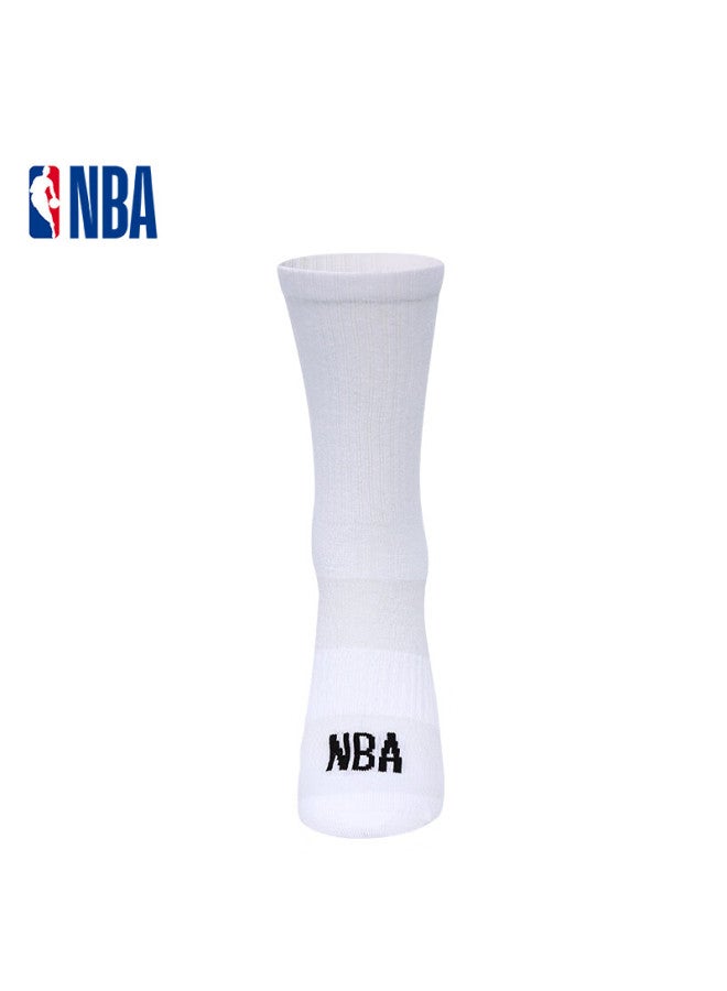 NBA Men's Athletic Long Socks, All-season, Odor-resistant, Antibacterial, Mesh Breathable, Large Size, High Tube Basketball Cotton Socks, 3 Pairs - Image 3